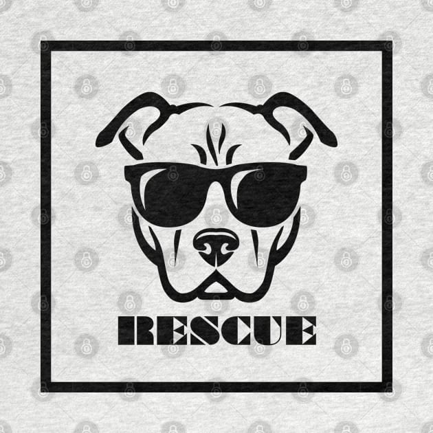 Rescue Dog by DDT Shirts